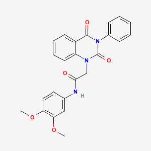 N-(3,4-dimethoxyphenyl)-2-(2,4-dioxo-3-phenyl-3,4-dihydroquinazolin-1(2H)-yl)acetamide