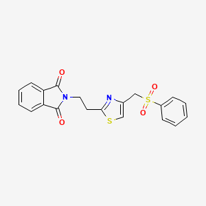 2-(2-{4-[(phenylsulfonyl)methyl]-1,3-thiazol-2-yl}ethyl)-1H-isoindole-1,3(2H)-dione