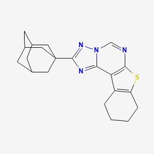 2-(1-Adamantyl)-8,9,10,11-tetrahydro[1]benzothieno[3,2-E][1,2,4]triazolo[1,5-C]pyrimidine