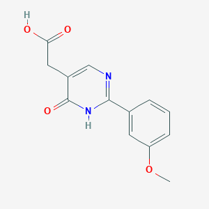 [2-(3-Methoxyphenyl)-4-oxo-3H-pyrimidin-5-yl]acetic acid