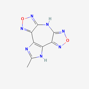 4-methyl-9,15-dioxa-3,5,8,10,12,14,16-heptazatetracyclo[11.3.0.02,6.07,11]hexadeca-1(16),2(6),3,7,10,13-hexaene