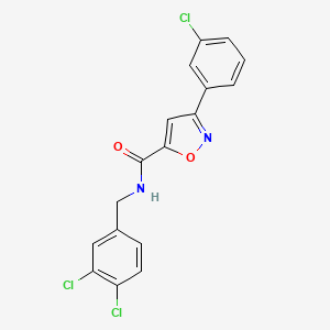 3-(3-Chlorophenyl)-N-(3,4-dichlorobenzyl)-5-isoxazolecarboxamide