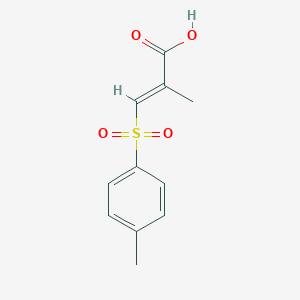 molecular formula C11H12O4S B11049284 (2E)-2-methyl-3-[(4-methylphenyl)sulfonyl]prop-2-enoic acid 