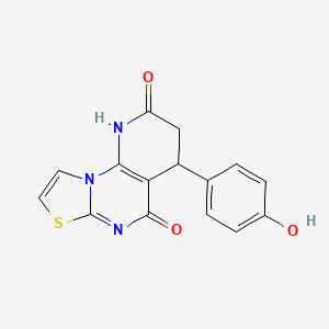 4-(4-hydroxyphenyl)-3,4-dihydro-2H-pyrido[3,2-e][1,3]thiazolo[3,2-a]pyrimidine-2,5(1H)-dione