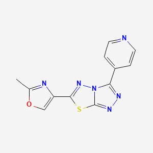 4-[6-(2-Methyl-1,3-oxazol-4-yl)-[1,2,4]Triazolo[3,4-b][1,3,4]thiadiazol-3-yl]pyridine