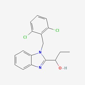 1-[1-(2,6-dichlorobenzyl)-1H-benzimidazol-2-yl]propan-1-ol