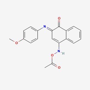 (4E)-2-[(4-Methoxyphenyl)amino]naphthoquinone 4-(O-acetyloxime)