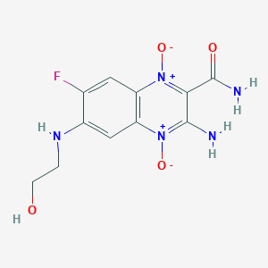 3-Amino-7-fluoro-6-[(2-hydroxyethyl)amino]quinoxaline-2-carboxamide 1,4-dioxide