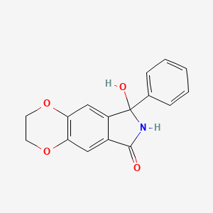 8-hydroxy-8-phenyl-2,3,7,8-tetrahydro-6H-[1,4]dioxino[2,3-f]isoindol-6-one