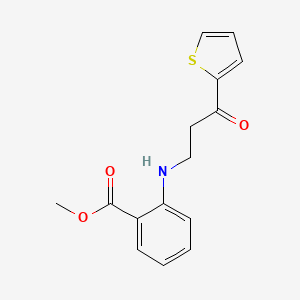 Methyl 2-{[3-oxo-3-(2-thienyl)propyl]amino}benzoate