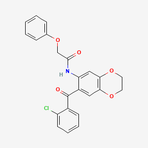 N-{7-[(2-chlorophenyl)carbonyl]-2,3-dihydro-1,4-benzodioxin-6-yl}-2-phenoxyacetamide