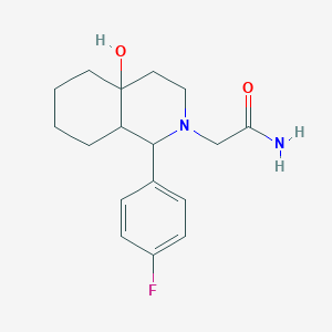 2-[1-(4-fluorophenyl)-4a-hydroxyoctahydroisoquinolin-2(1H)-yl]acetamide