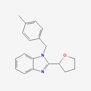 molecular formula C19H20N2O B11049767 1-(4-methylbenzyl)-2-(tetrahydrofuran-2-yl)-1H-benzimidazole 