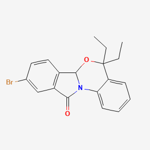 molecular formula C19H18BrNO2 B11049839 9-bromo-5,5-diethyl-5H-isoindolo[2,1-a][3,1]benzoxazin-11(6aH)-one 