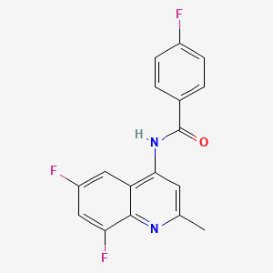 N-(6,8-difluoro-2-methylquinolin-4-yl)-4-fluorobenzamide