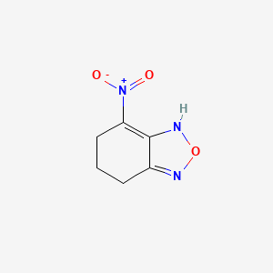 molecular formula C6H7N3O3 B11049885 (4E)-6,7-dihydro-2,1,3-benzoxadiazol-4(5H)-ylideneazinic acid 