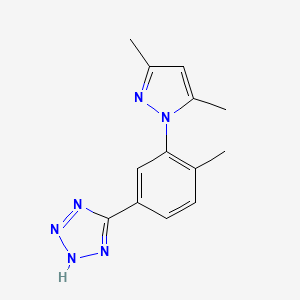 5-[3-(3,5-dimethyl-1H-pyrazol-1-yl)-4-methylphenyl]-2H-tetrazole