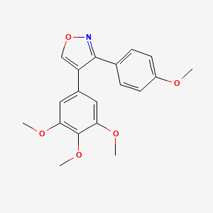 3-(4-Methoxyphenyl)-4-(3,4,5-trimethoxyphenyl)-1,2-oxazole