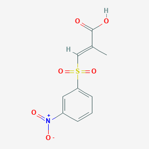 (2E)-2-methyl-3-[(3-nitrophenyl)sulfonyl]prop-2-enoic acid