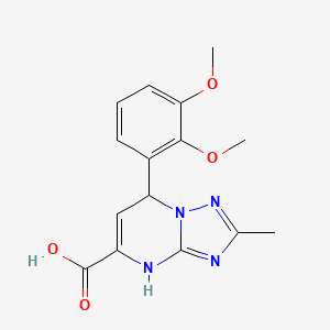 7-(2,3-Dimethoxyphenyl)-2-methyl-3,7-dihydro[1,2,4]triazolo[1,5-a]pyrimidine-5-carboxylic acid