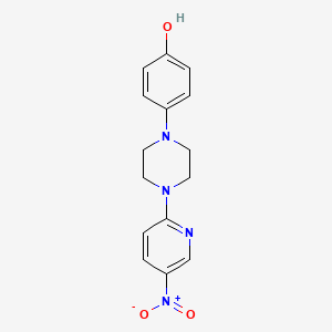 4-[4-(5-Nitropyridin-2-yl)piperazin-1-yl]phenol