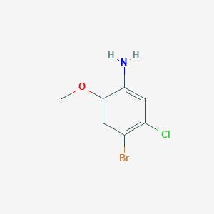 molecular formula C7H7BrClNO B110512 4-溴-5-氯-2-甲氧基苯胺 CAS No. 102170-53-6