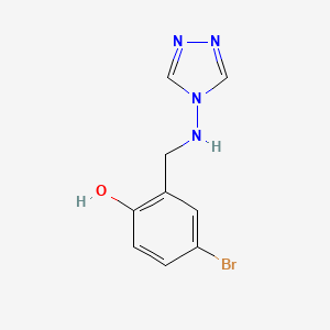 4-bromo-2-[(4H-1,2,4-triazol-4-ylamino)methyl]phenol