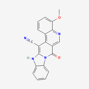 4-Methoxy-7-oxo-7,13-dihydrobenzimidazo[1,2-b]benzo[f][2,7]naphthyridine-14-carbonitrile