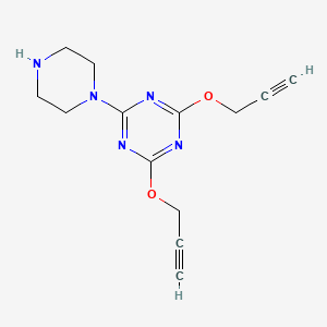 1,3,5-Triazine, 2-(1-piperazinyl)-4,6-bis(2-propynyloxy)-