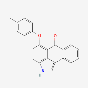 molecular formula C22H15NO2 B11052211 5-(4-methylphenoxy)naphtho[1,2,3-cd]indol-6(2H)-one 