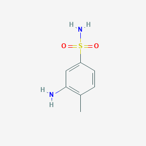 molecular formula C7H10N2O2S B110531 3-氨基-4-甲基苯磺酰胺 CAS No. 6274-28-8