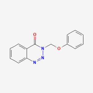 molecular formula C14H11N3O2 B11053727 3-(phenoxymethyl)-1,2,3-benzotriazin-4(3H)-one 