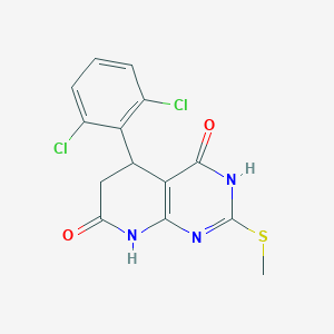 5-(2,6-dichlorophenyl)-2-(methylsulfanyl)-5,8-dihydropyrido[2,3-d]pyrimidine-4,7(3H,6H)-dione