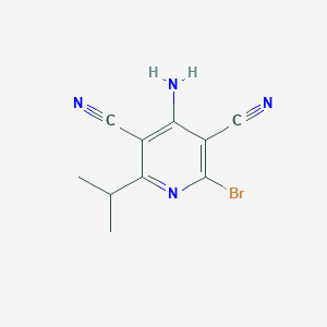 4-Amino-2-bromo-6-(propan-2-yl)pyridine-3,5-dicarbonitrile