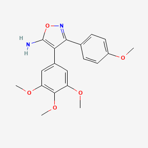 3-(4-Methoxyphenyl)-4-(3,4,5-trimethoxyphenyl)-1,2-oxazol-5-amine