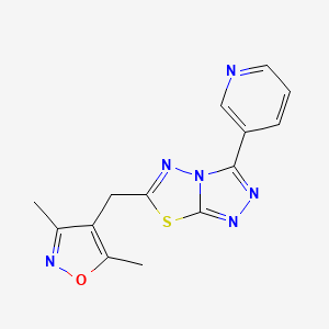 6-[(3,5-Dimethyl-1,2-oxazol-4-yl)methyl]-3-(pyridin-3-yl)[1,2,4]triazolo[3,4-b][1,3,4]thiadiazole