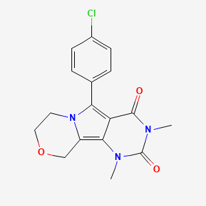 8-(4-chlorophenyl)-3,5-dimethyl-12-oxa-3,5,9-triazatricyclo[7.4.0.02,7]trideca-1,7-diene-4,6-dione