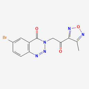 6-bromo-3-[2-(4-methyl-1,2,5-oxadiazol-3-yl)-2-oxoethyl]-1,2,3-benzotriazin-4(3H)-one