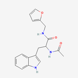 molecular formula C18H19N3O3 B11054222 Nalpha-acetyl-N-(furan-2-ylmethyl)tryptophanamide 