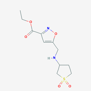 Ethyl 5-{[(1,1-dioxidotetrahydrothiophen-3-yl)amino]methyl}-1,2-oxazole-3-carboxylate