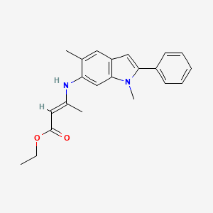 Ethyl 3-[(1,5-dimethyl-2-phenylindol-6-yl)amino]but-2-enoate