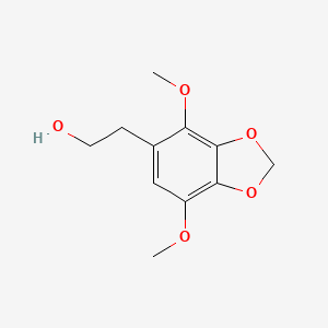 molecular formula C11H14O5 B11054238 2-(4,7-Dimethoxy-1,3-benzodioxol-5-yl)ethanol 