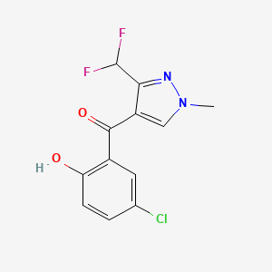 (5-chloro-2-hydroxyphenyl)[3-(difluoromethyl)-1-methyl-1H-pyrazol-4-yl]methanone