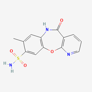 molecular formula C13H11N3O4S B11054305 8-Methyl-5-oxo-5,6-dihydropyrido[2,3-b][1,5]benzoxazepine-9-sulfonamide 