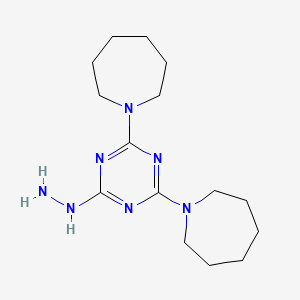 1,1'-(6-Hydrazinyl-1,3,5-triazine-2,4-diyl)diazepane