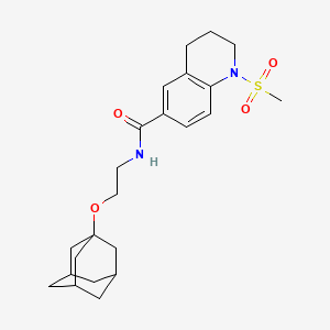 N-[2-(1-adamantyloxy)ethyl]-1-(methylsulfonyl)-1,2,3,4-tetrahydroquinoline-6-carboxamide