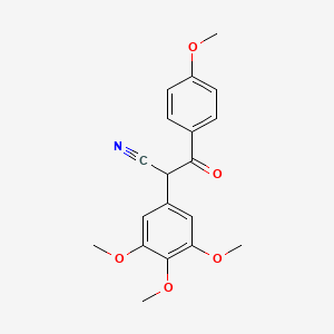 3-(4-Methoxyphenyl)-3-oxo-2-(3,4,5-trimethoxyphenyl)propanenitrile