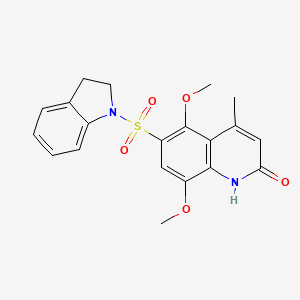 6-(2,3-dihydro-1H-indol-1-ylsulfonyl)-5,8-dimethoxy-4-methylquinolin-2(1H)-one