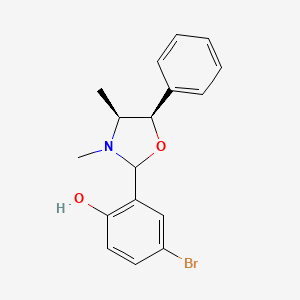 4-bromo-2-[(4S,5R)-3,4-dimethyl-5-phenyl-1,3-oxazolidin-2-yl]phenol