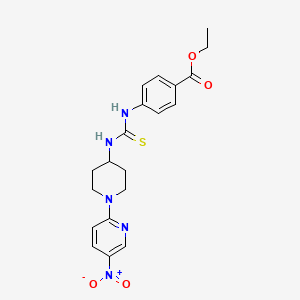 Ethyl 4-({[1-(5-nitropyridin-2-yl)piperidin-4-yl]carbamothioyl}amino)benzoate